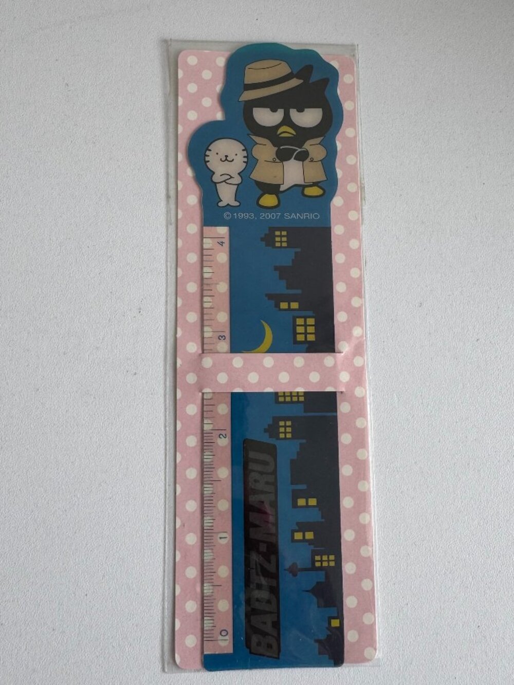 Vintage Sanrio Badtz-Maru Mini Ruler Bookmark NIP